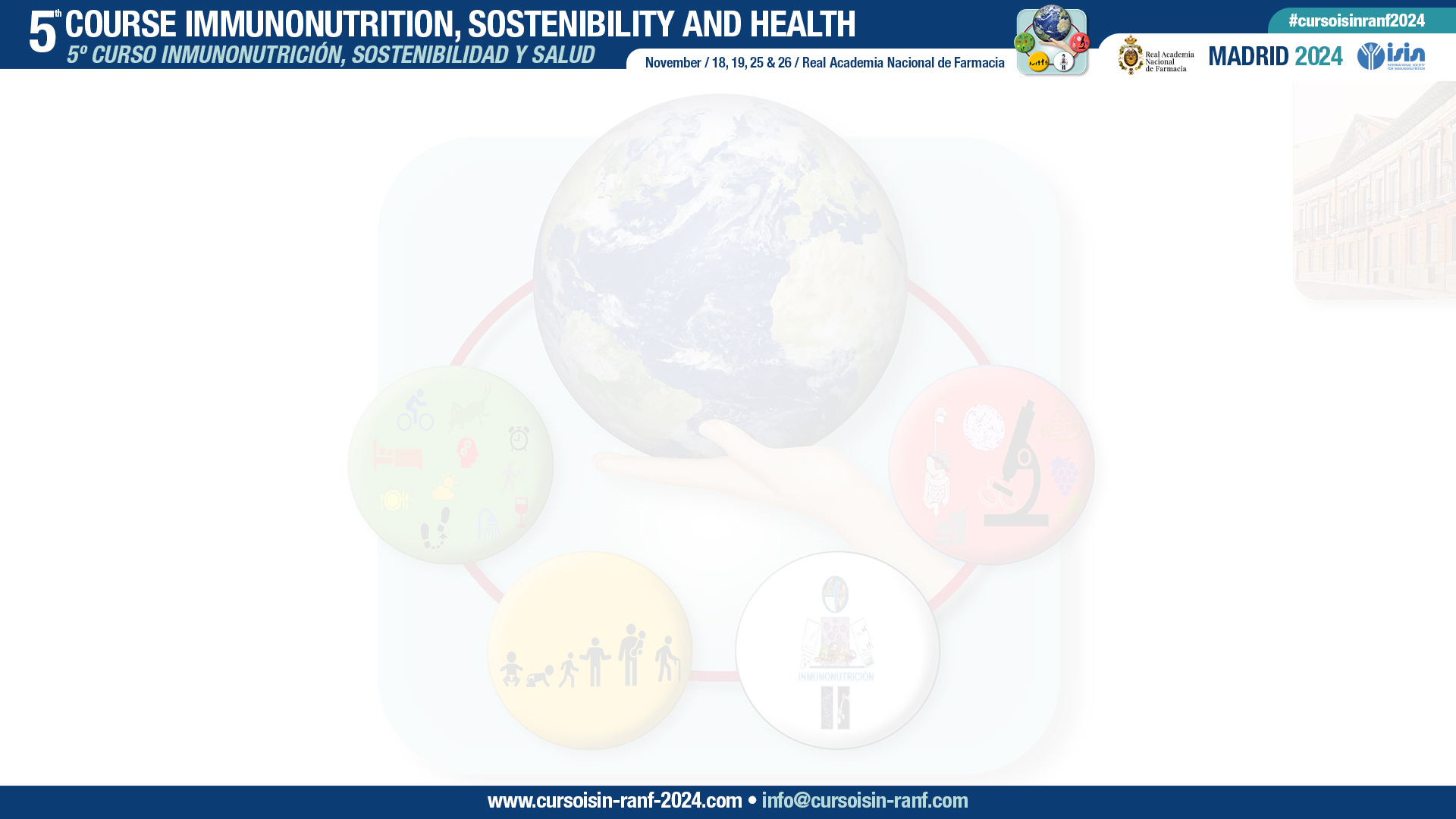 V CURSO AVANZADO DE INMUNONUTRICIÓN Y SOSTENIBILIAD. PANORAMA DE LA SITUACIÓN ACTUAL MUNDIAL - Plantilla